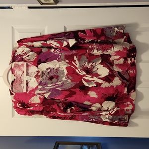 Talbots knit pink/white lightweight sweater